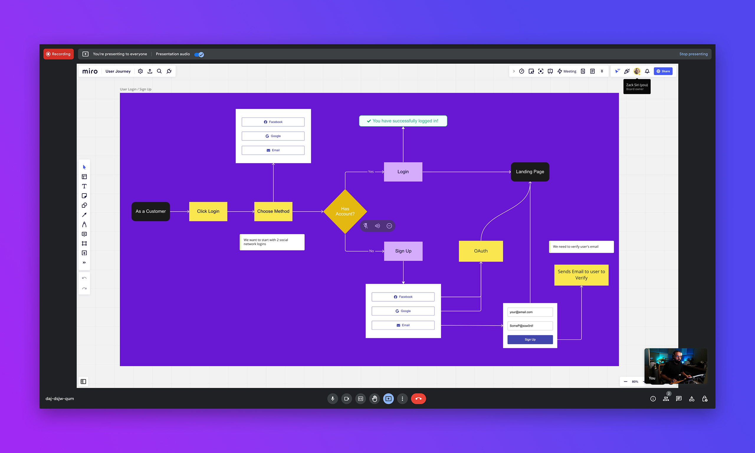 Inbox user interface